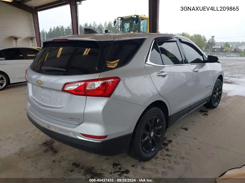 3GNAXUEV4LL209865 2020 Chevrolet Equinox Awd Lt 1.5L Turbo