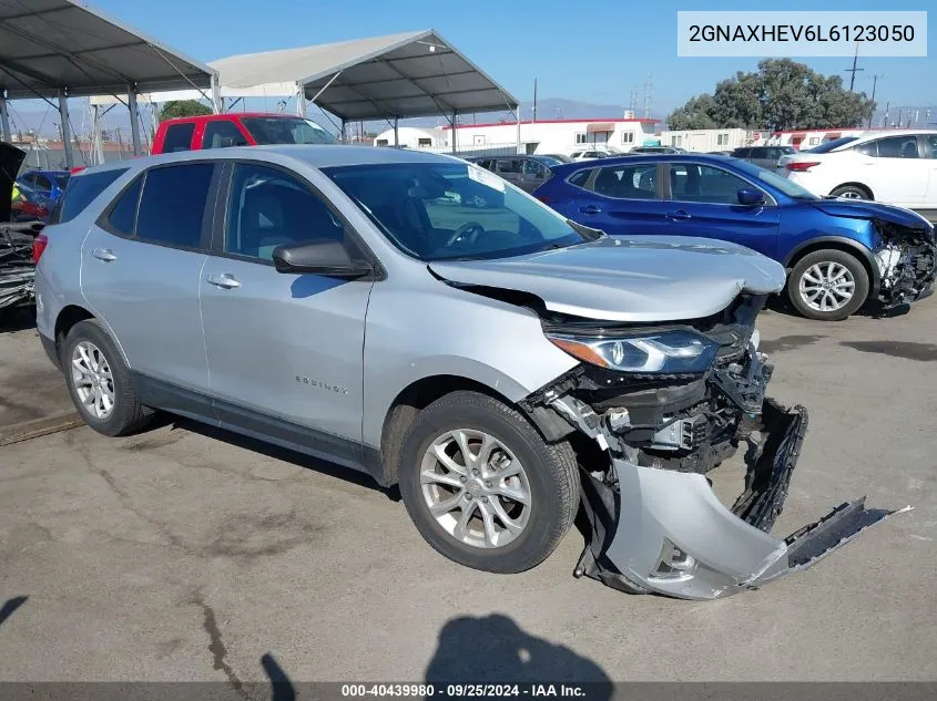 2020 Chevrolet Equinox Fwd Ls VIN: 2GNAXHEV6L6123050 Lot: 40439980