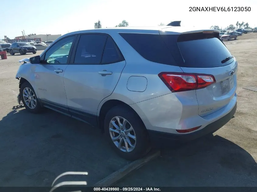 2020 Chevrolet Equinox Fwd Ls VIN: 2GNAXHEV6L6123050 Lot: 40439980