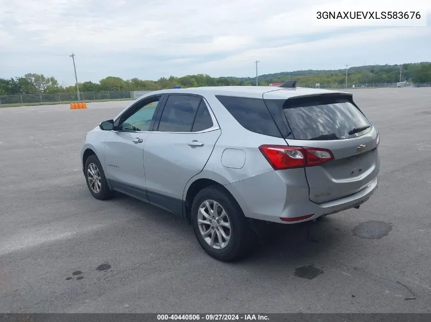 3GNAXUEVXLS583676 2020 Chevrolet Equinox Awd Lt 1.5L Turbo