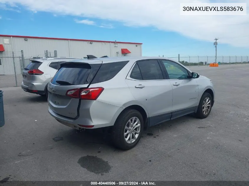 2020 Chevrolet Equinox Awd Lt 1.5L Turbo VIN: 3GNAXUEVXLS583676 Lot: 40440506