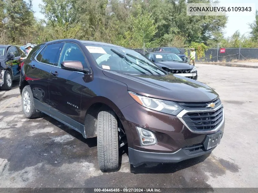 2GNAXUEV5L6109343 2020 Chevrolet Equinox Awd Lt 1.5L Turbo