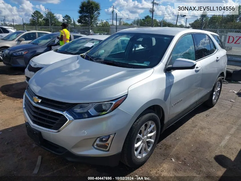 2020 Chevrolet Equinox Fwd 2Fl VIN: 3GNAXJEV5LL104556 Lot: 40447695