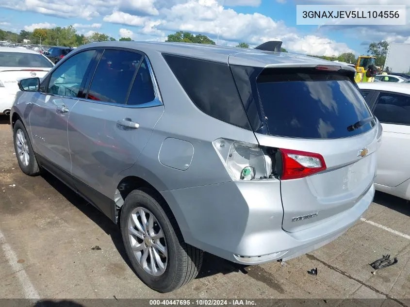 2020 Chevrolet Equinox Fwd 2Fl VIN: 3GNAXJEV5LL104556 Lot: 40447695