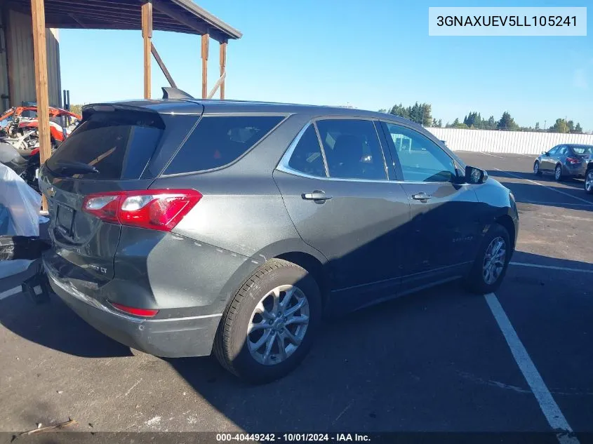 2020 Chevrolet Equinox Lt VIN: 3GNAXUEV5LL105241 Lot: 40449242