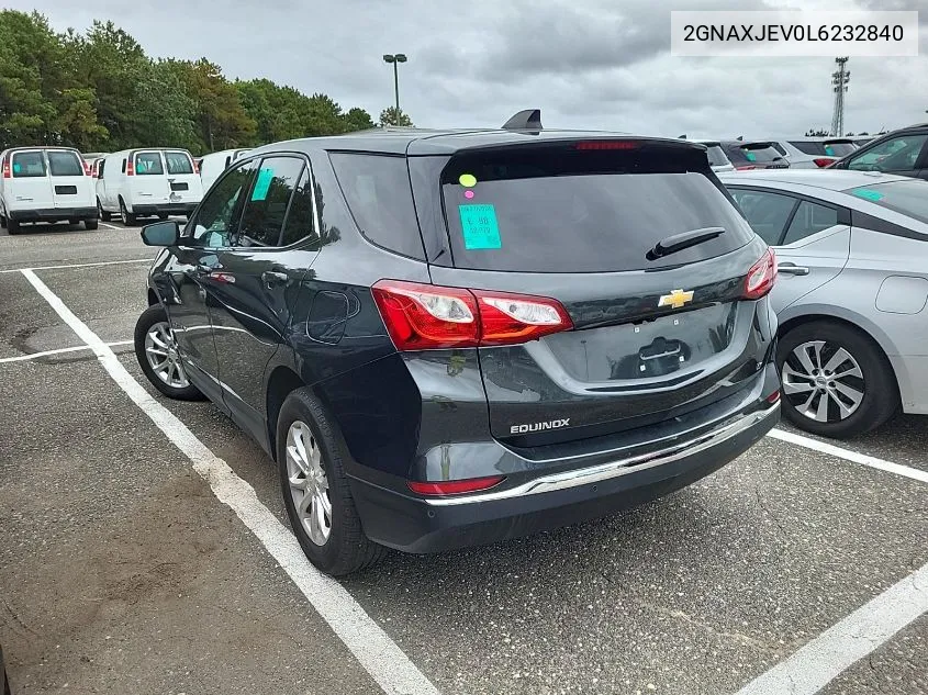 2020 Chevrolet Equinox Fwd 2Fl VIN: 2GNAXJEV0L6232840 Lot: 40451965