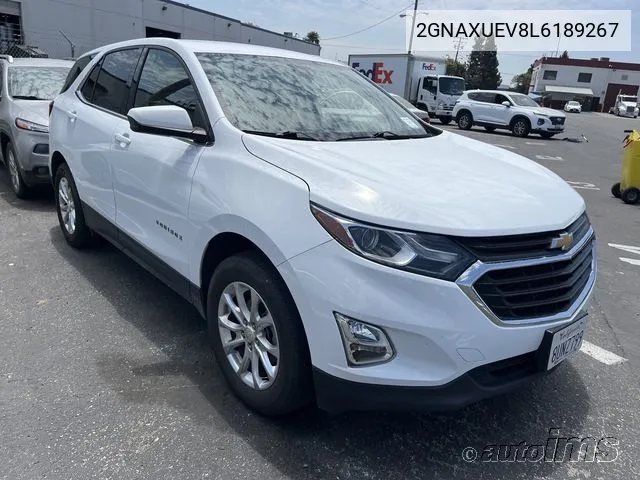 2020 Chevrolet Equinox Awd Lt 1.5L Turbo VIN: 2GNAXUEV8L6189267 Lot: 40454107