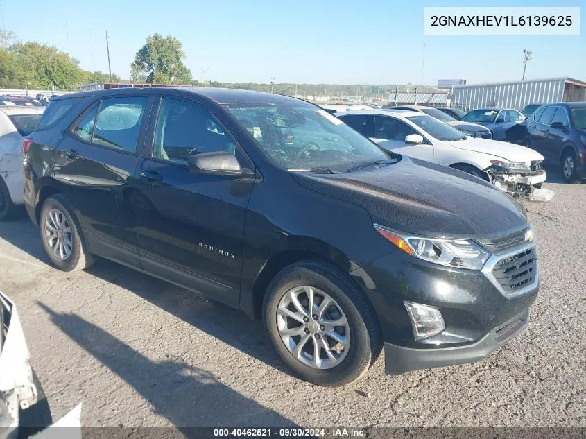 2020 Chevrolet Equinox Ls VIN: 2GNAXHEV1L6139625 Lot: 40462521