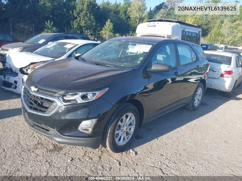 2020 Chevrolet Equinox Ls VIN: 2GNAXHEV1L6139625 Lot: 40462521