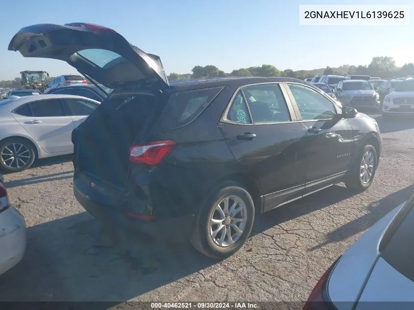 2020 Chevrolet Equinox Ls VIN: 2GNAXHEV1L6139625 Lot: 40462521