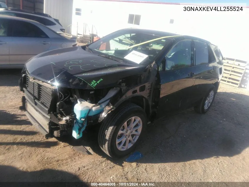 2020 Chevrolet Equinox Lt VIN: 3GNAXKEV4LL255524 Lot: 40464005