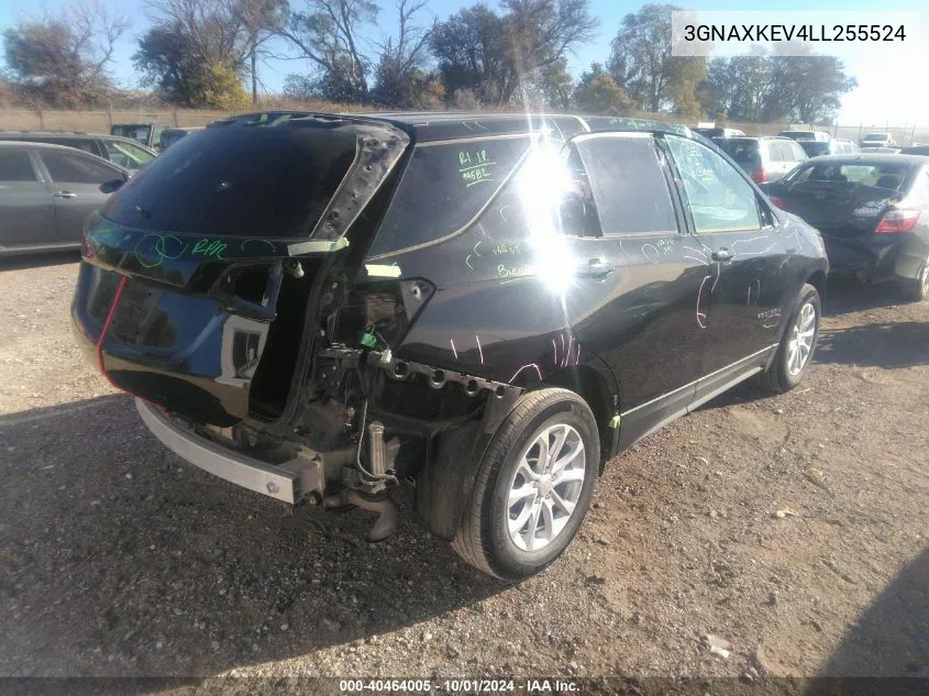 2020 Chevrolet Equinox Lt VIN: 3GNAXKEV4LL255524 Lot: 40464005