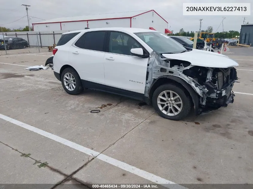 2020 Chevrolet Equinox Lt VIN: 2GNAXKEV3L6227413 Lot: 40465434