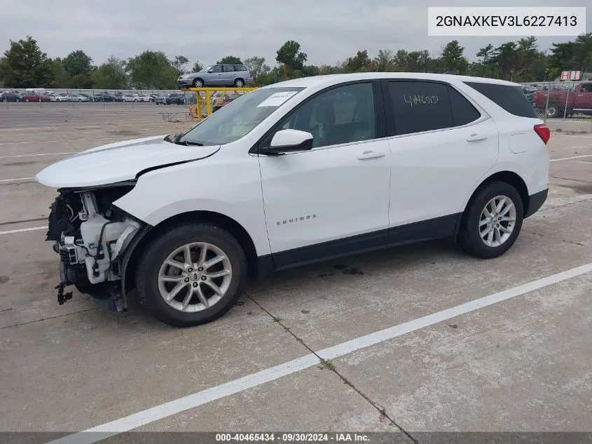 2020 Chevrolet Equinox Lt VIN: 2GNAXKEV3L6227413 Lot: 40465434