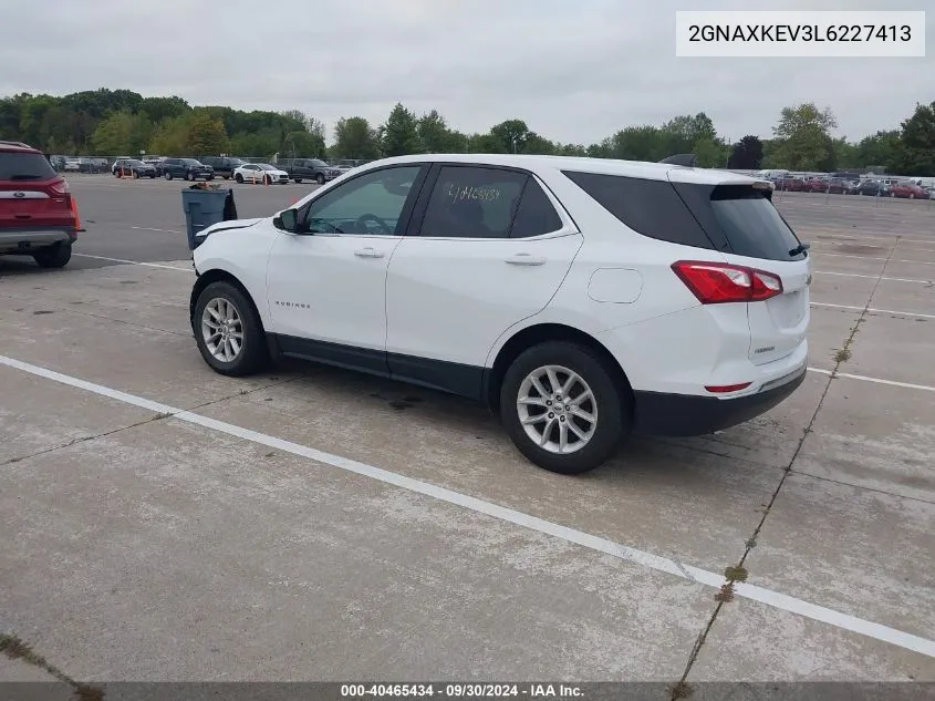 2020 Chevrolet Equinox Lt VIN: 2GNAXKEV3L6227413 Lot: 40465434