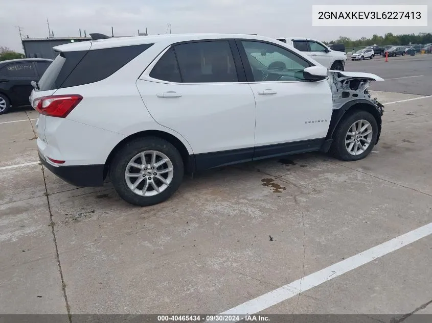 2020 Chevrolet Equinox Lt VIN: 2GNAXKEV3L6227413 Lot: 40465434