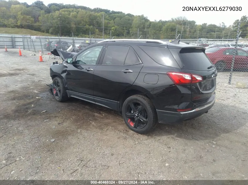 2020 Chevrolet Equinox Awd Premier 2.0L Turbo VIN: 2GNAXYEXXL6279030 Lot: 40468324