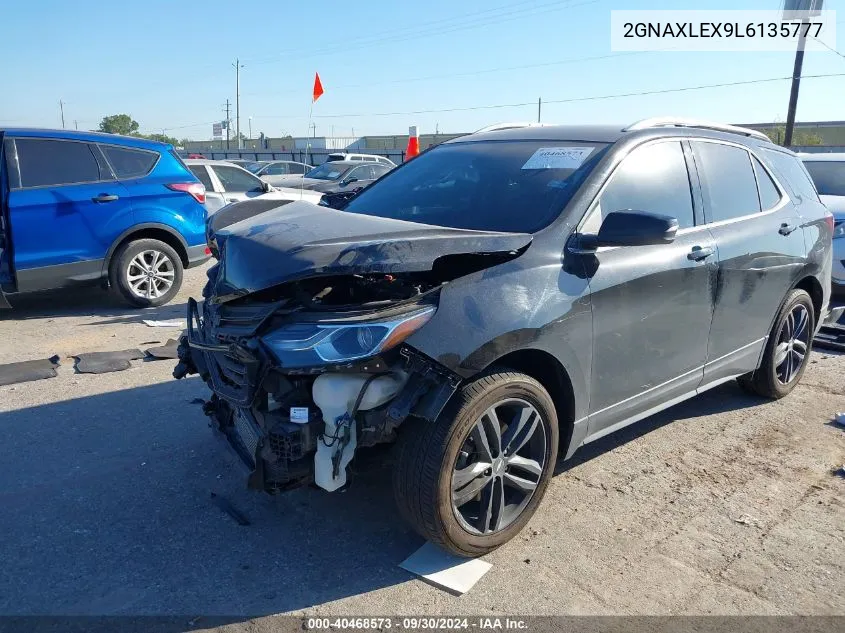 2020 Chevrolet Equinox Lt VIN: 2GNAXLEX9L6135777 Lot: 40468573