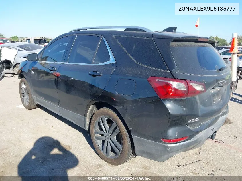 2020 Chevrolet Equinox Lt VIN: 2GNAXLEX9L6135777 Lot: 40468573