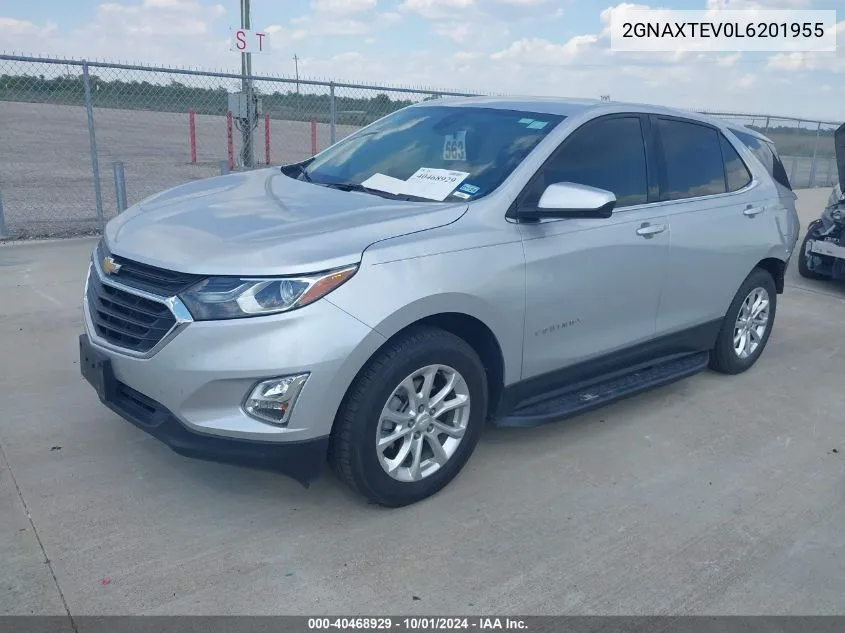 2020 Chevrolet Equinox Awd 2Fl VIN: 2GNAXTEV0L6201955 Lot: 40468929