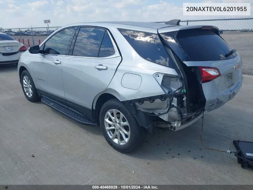 2020 Chevrolet Equinox Awd 2Fl VIN: 2GNAXTEV0L6201955 Lot: 40468929