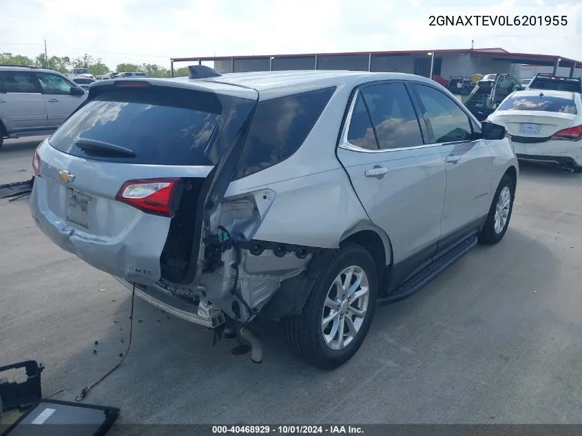 2020 Chevrolet Equinox Awd 2Fl VIN: 2GNAXTEV0L6201955 Lot: 40468929