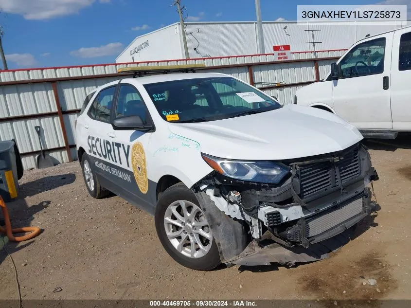 2020 Chevrolet Equinox Fwd Ls VIN: 3GNAXHEV1LS725873 Lot: 40469705