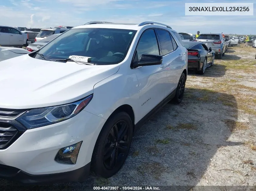 2020 Chevrolet Equinox Fwd Lt 2.0L Turbo VIN: 3GNAXLEX0LL234256 Lot: 40473907