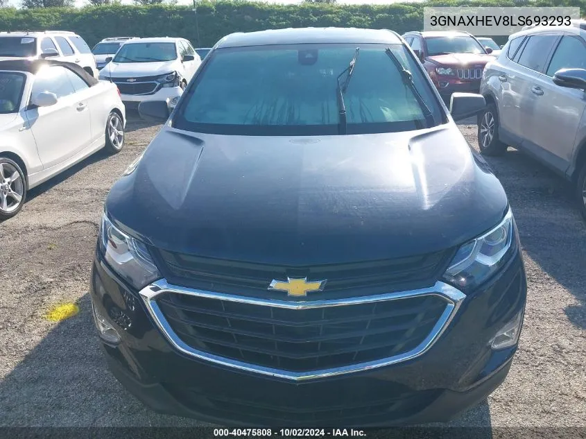 2020 Chevrolet Equinox Ls VIN: 3GNAXHEV8LS693293 Lot: 40475808