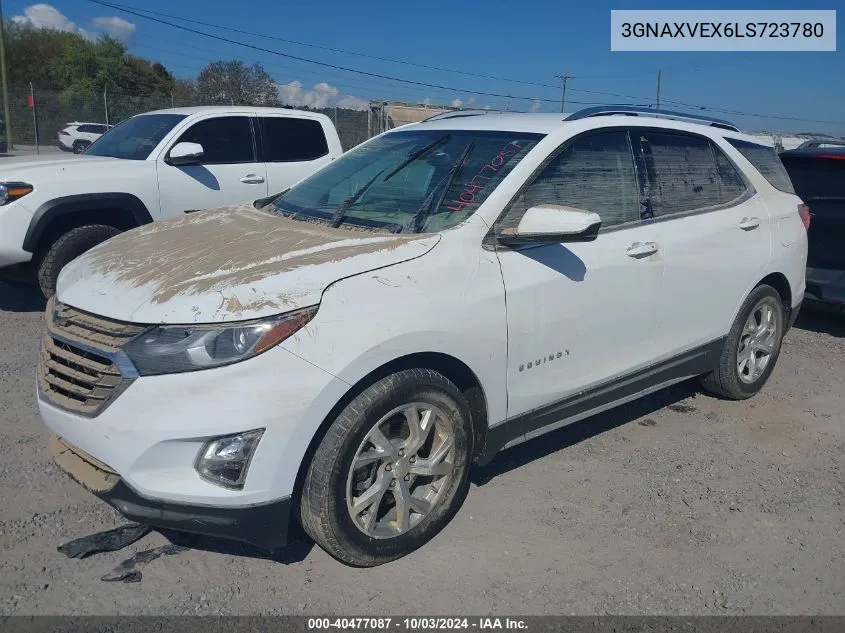 2020 Chevrolet Equinox Awd Lt 2.0L Turbo VIN: 3GNAXVEX6LS723780 Lot: 40477087