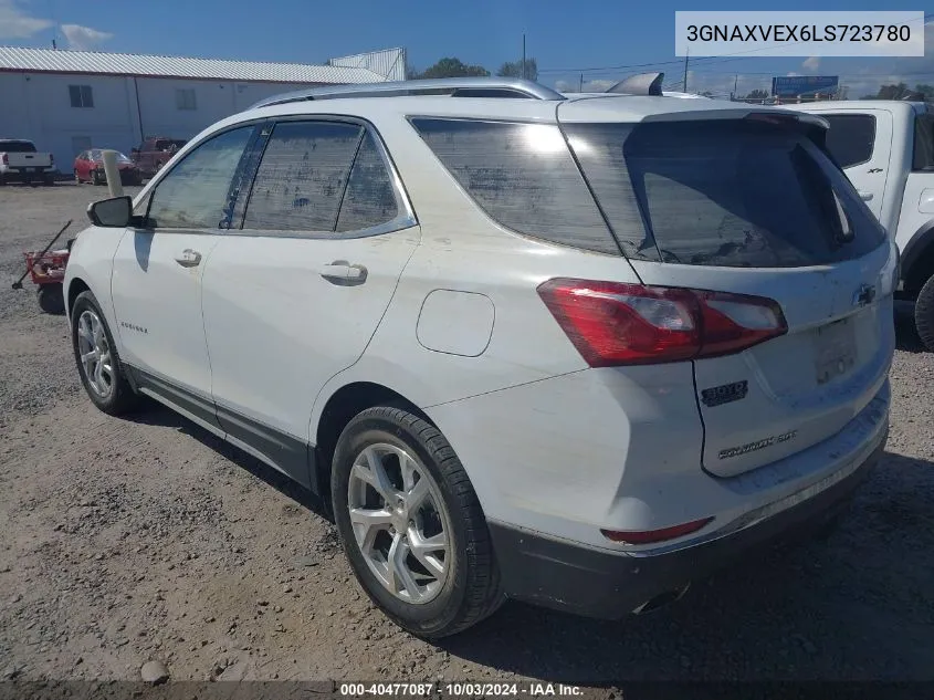 2020 Chevrolet Equinox Awd Lt 2.0L Turbo VIN: 3GNAXVEX6LS723780 Lot: 40477087