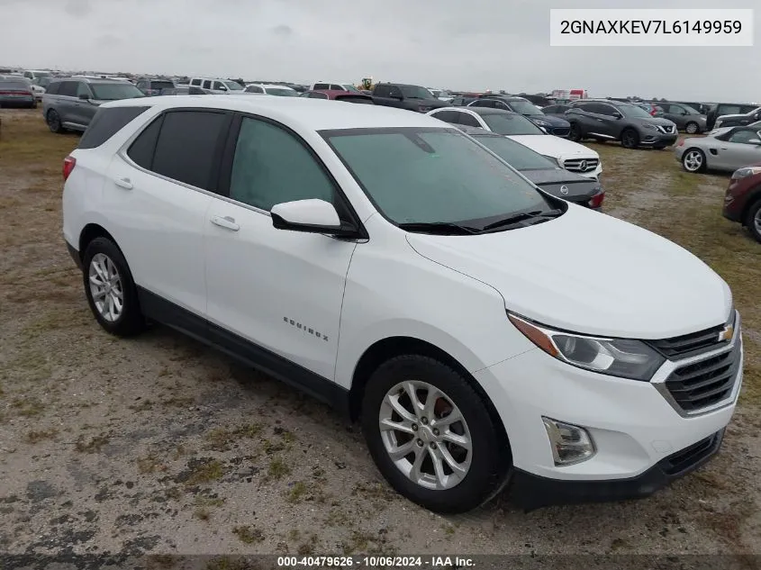 2020 Chevrolet Equinox Lt VIN: 2GNAXKEV7L6149959 Lot: 40479626