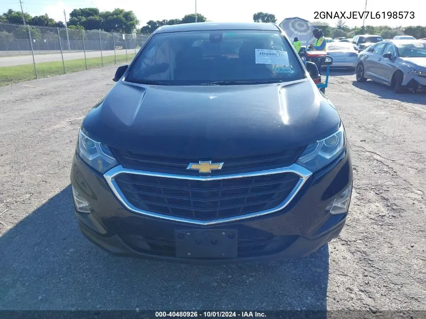 2020 Chevrolet Equinox Fwd 2Fl VIN: 2GNAXJEV7L6198573 Lot: 40480926