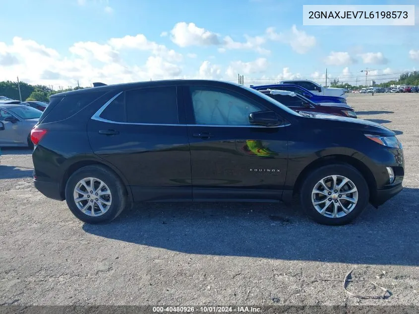 2020 Chevrolet Equinox Fwd 2Fl VIN: 2GNAXJEV7L6198573 Lot: 40480926