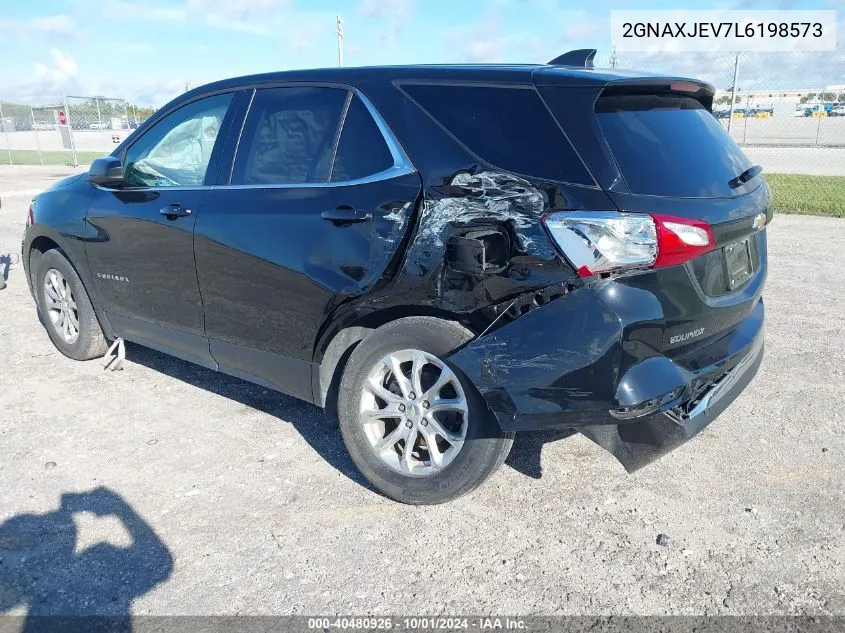 2020 Chevrolet Equinox Fwd 2Fl VIN: 2GNAXJEV7L6198573 Lot: 40480926