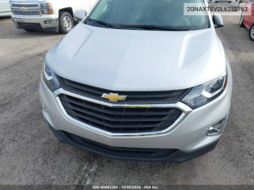 2020 Chevrolet Equinox Lt VIN: 2GNAXTEV2L6252762 Lot: 40483254