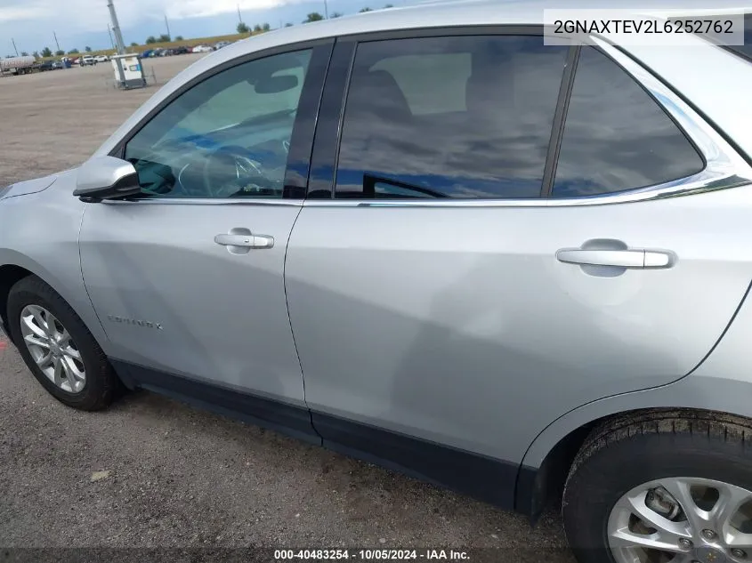 2020 Chevrolet Equinox Lt VIN: 2GNAXTEV2L6252762 Lot: 40483254