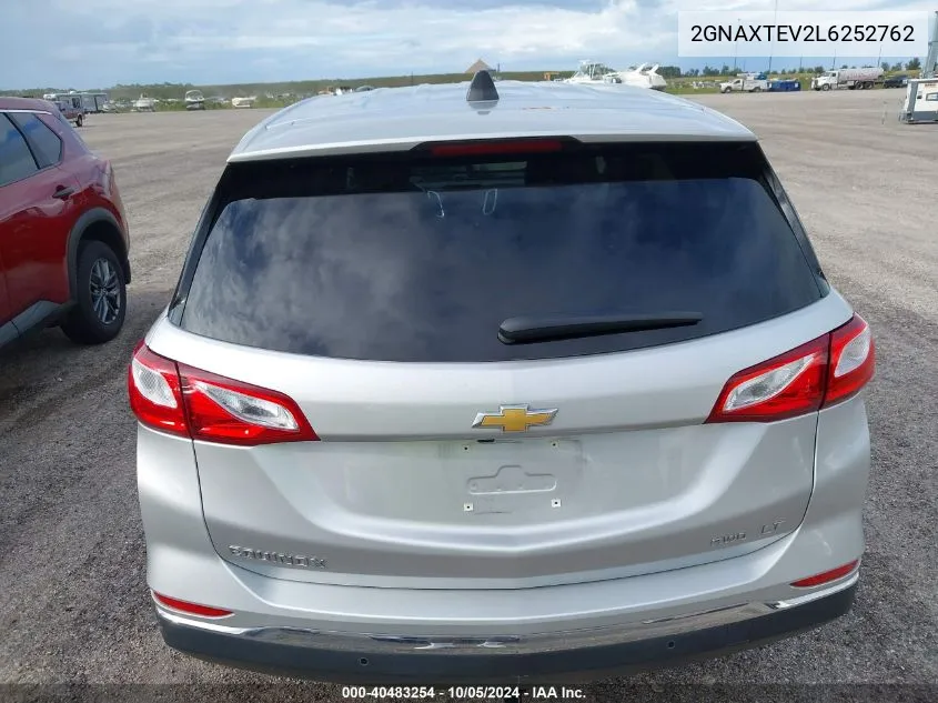 2020 Chevrolet Equinox Lt VIN: 2GNAXTEV2L6252762 Lot: 40483254