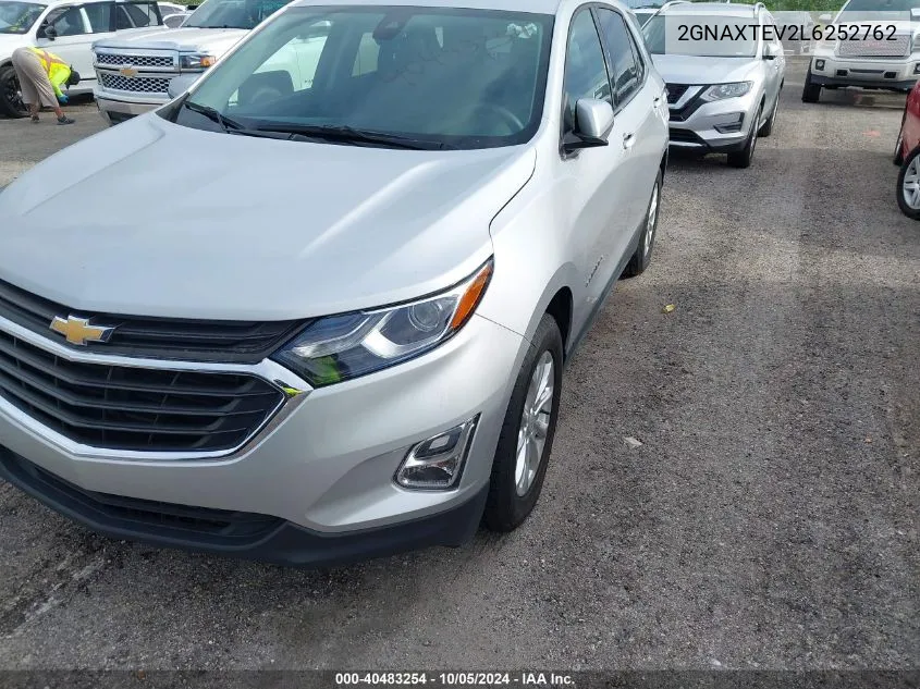 2020 Chevrolet Equinox Lt VIN: 2GNAXTEV2L6252762 Lot: 40483254