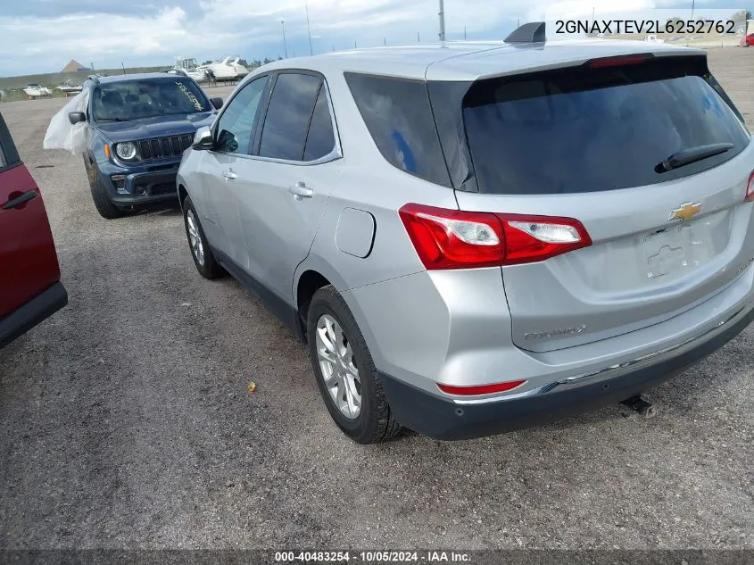 2020 Chevrolet Equinox Lt VIN: 2GNAXTEV2L6252762 Lot: 40483254