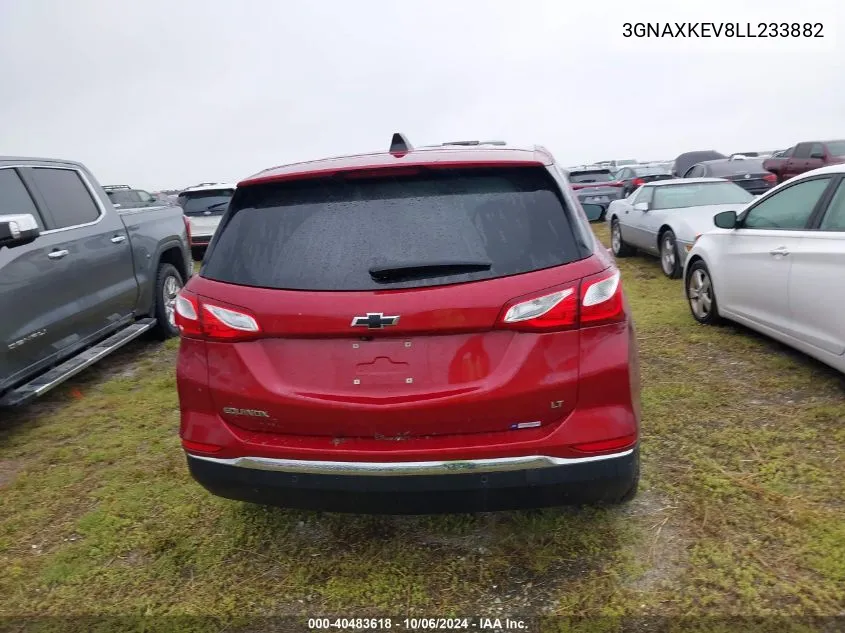 2020 Chevrolet Equinox Lt VIN: 3GNAXKEV8LL233882 Lot: 40483618