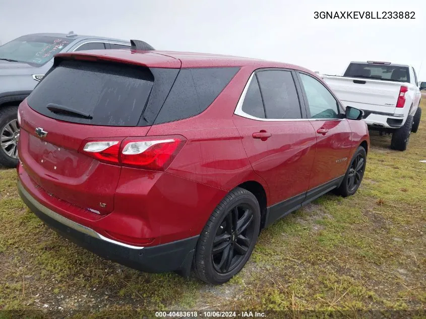 2020 Chevrolet Equinox Lt VIN: 3GNAXKEV8LL233882 Lot: 40483618