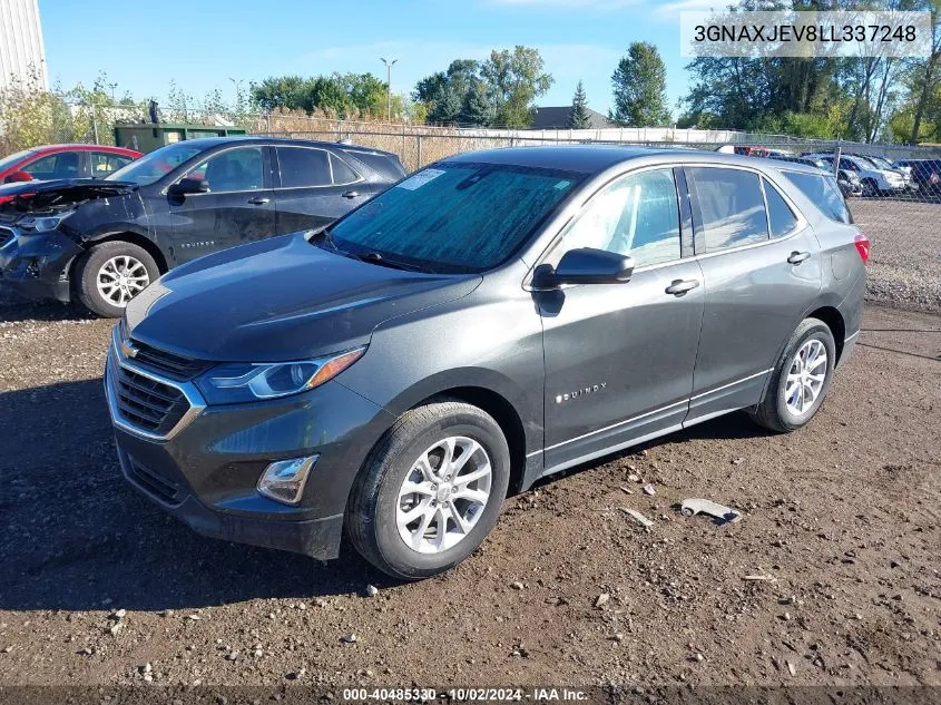 2020 Chevrolet Equinox Fwd 2Fl VIN: 3GNAXJEV8LL337248 Lot: 40485330