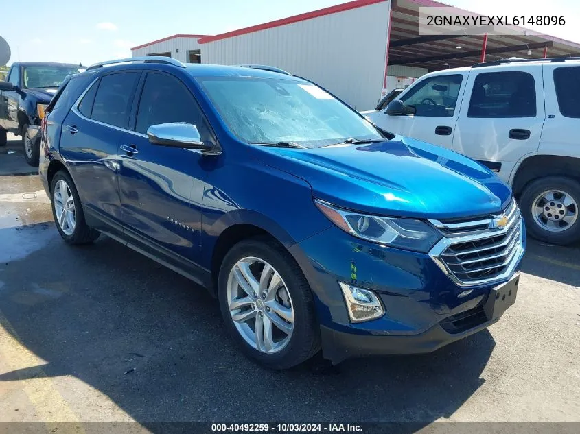 2020 Chevrolet Equinox Awd Premier 2.0L Turbo VIN: 2GNAXYEXXL6148096 Lot: 40492259