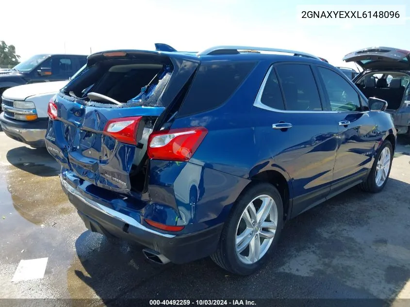 2020 Chevrolet Equinox Awd Premier 2.0L Turbo VIN: 2GNAXYEXXL6148096 Lot: 40492259