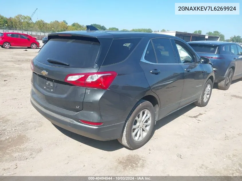 2020 Chevrolet Equinox Fwd Lt 1.5L Turbo VIN: 2GNAXKEV7L6269924 Lot: 40494544