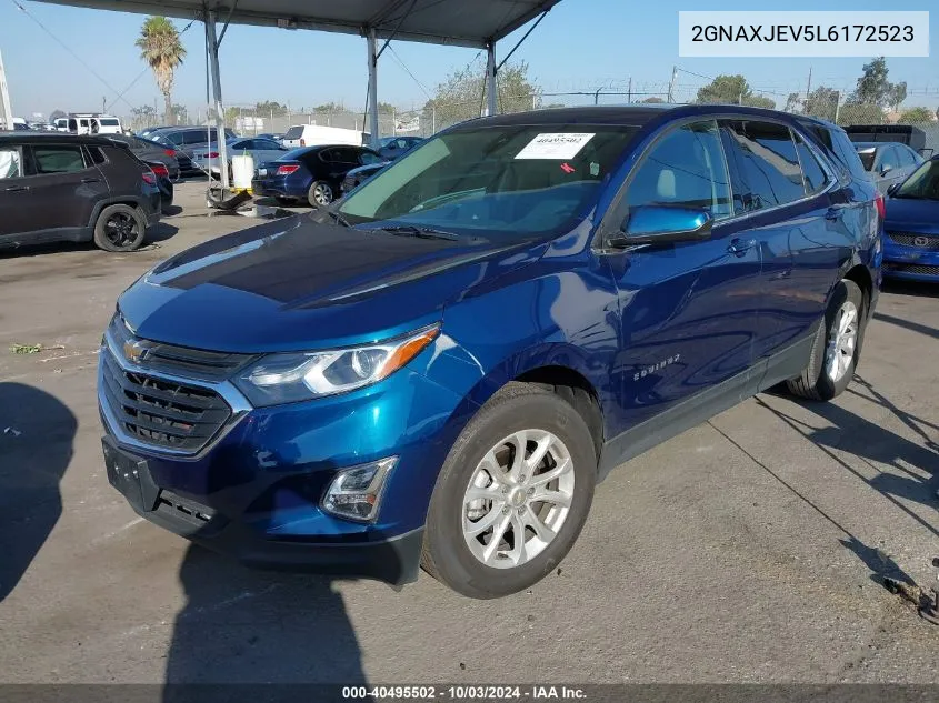 2020 Chevrolet Equinox Fwd 2Fl VIN: 2GNAXJEV5L6172523 Lot: 40495502