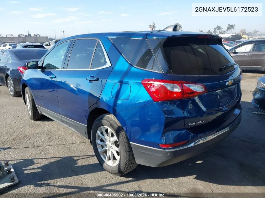 2020 Chevrolet Equinox Fwd 2Fl VIN: 2GNAXJEV5L6172523 Lot: 40495502