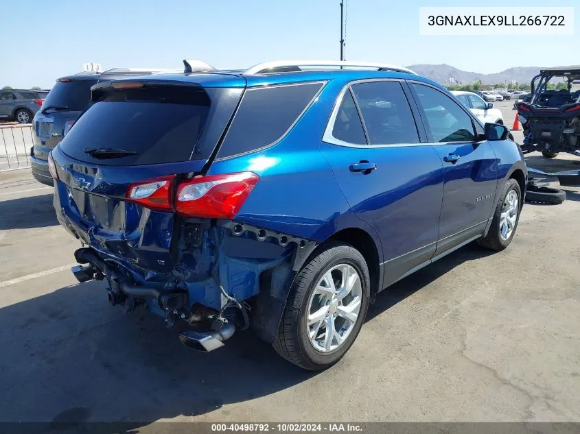 2020 Chevrolet Equinox Fwd Lt 2.0L Turbo VIN: 3GNAXLEX9LL266722 Lot: 40498792