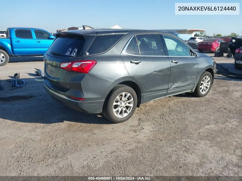 2020 Chevrolet Equinox Fwd Lt 1.5L Turbo VIN: 2GNAXKEV6L6124440 Lot: 40499561